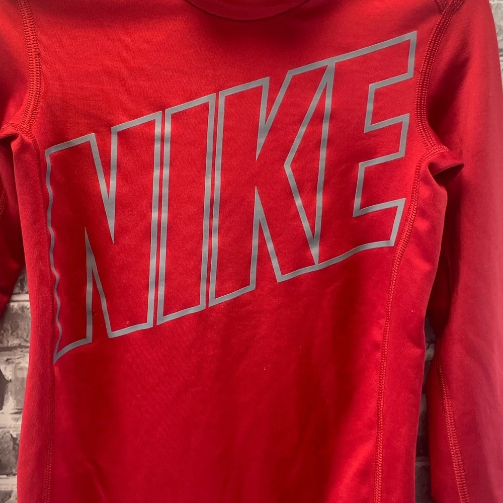 Nike Kids Bold Red Long Sleeve Tee‎